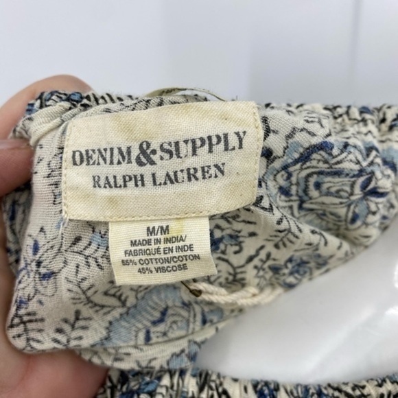 Denim and Company RL BoHo floral print top M - Picture 7 of 12